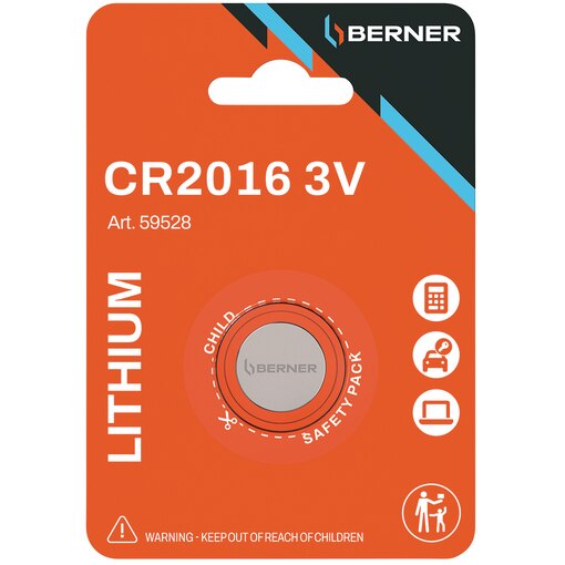 BUTTON CELL CR2016 3V